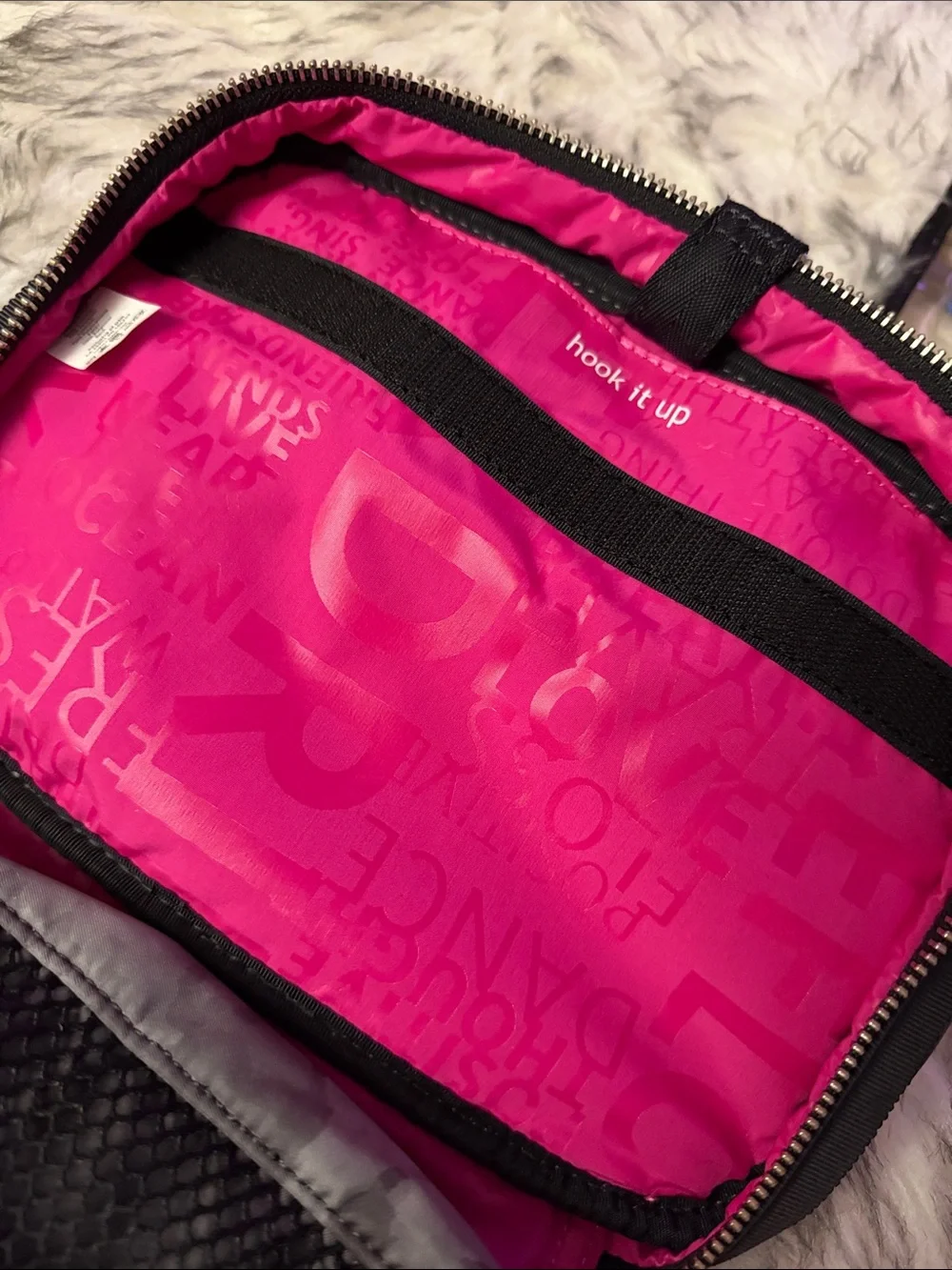 lululemon athletica Black Gray Camo Toiletry Pouch